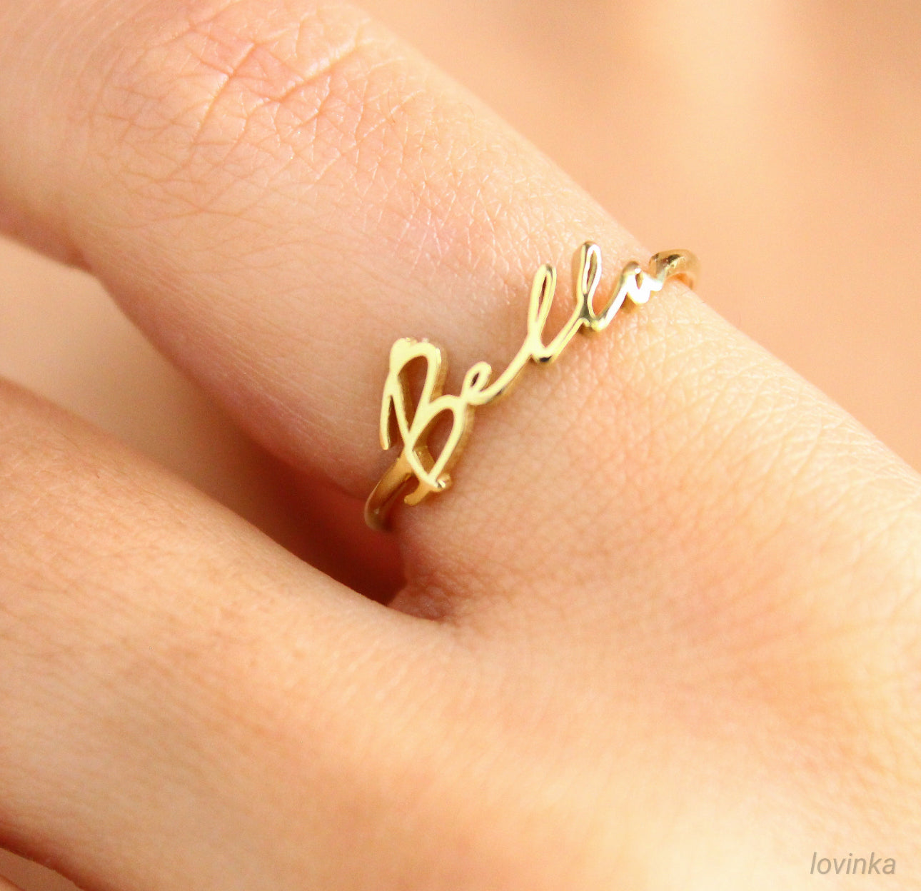 14k Solid Gold Custom Ring
