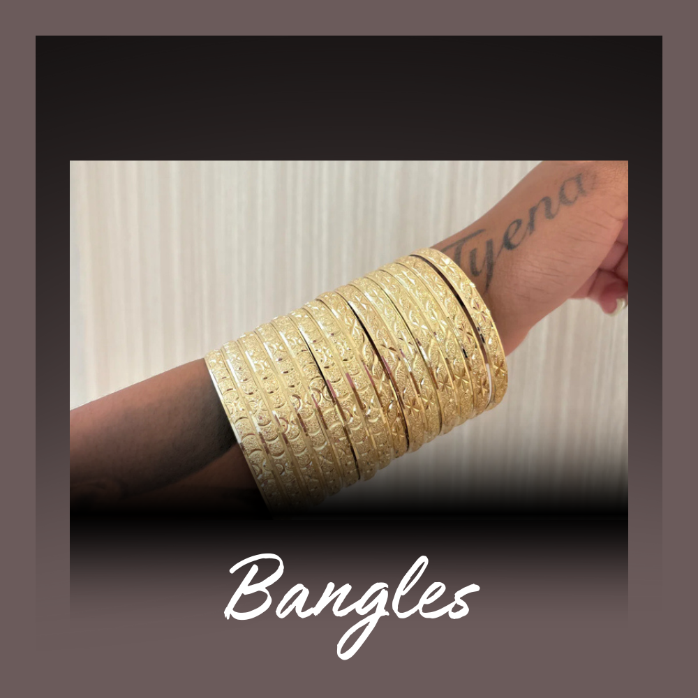 22k Real Gold Plated Bangles
