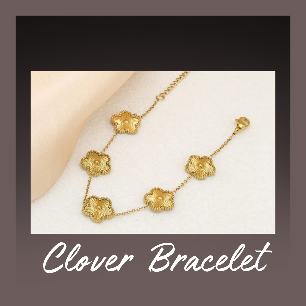 18k Gold Filled Clover