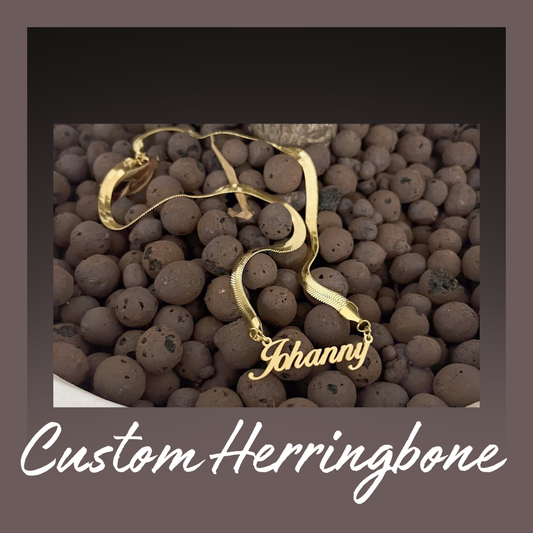 18k Gold Filled Custom Herringbone Chain