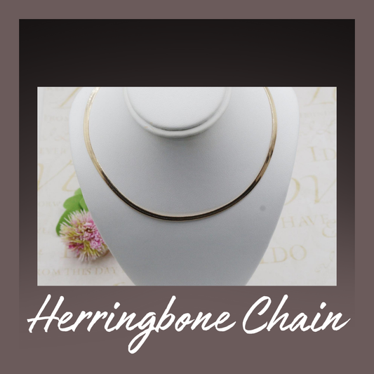 18k Gold Filled Herringbone Chain