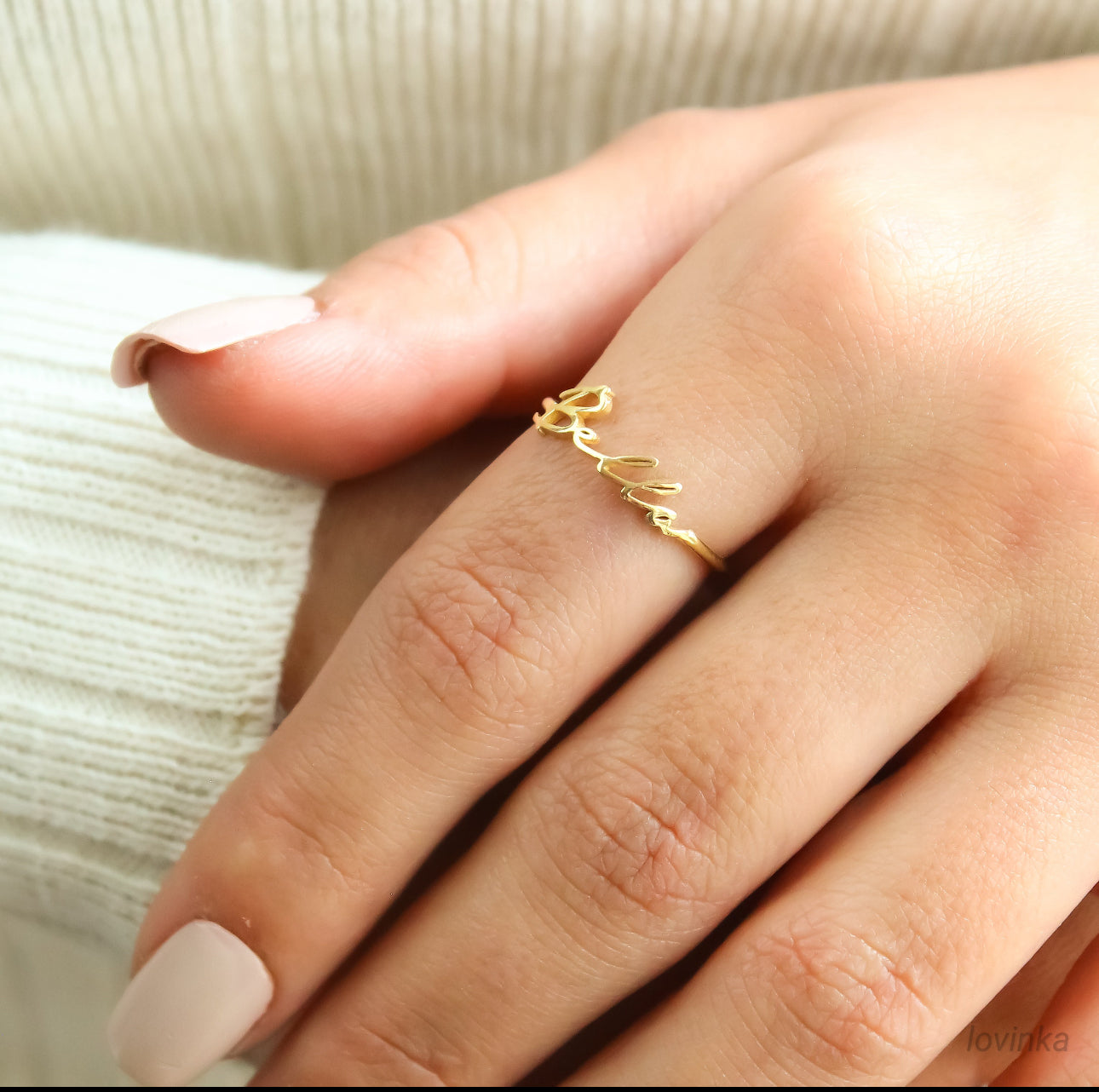 14k Solid Gold Custom Ring