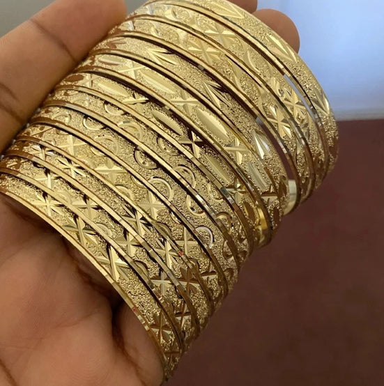 22K Real Gold Plated Bangles