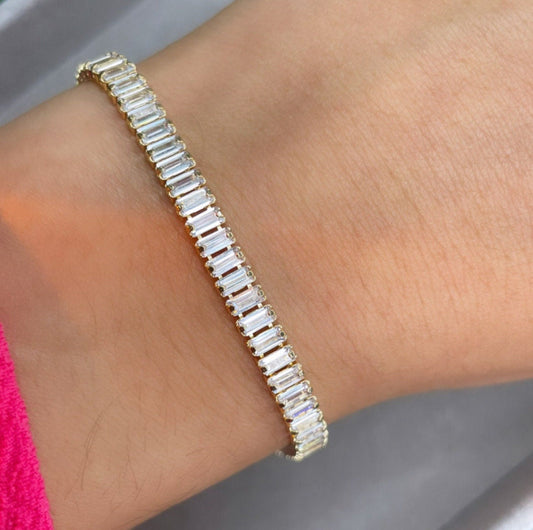Baguette Zirconia Tennis Bracelet