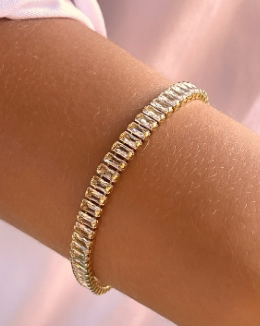 18k Gold (Thick) Gold Tennis Bracelet