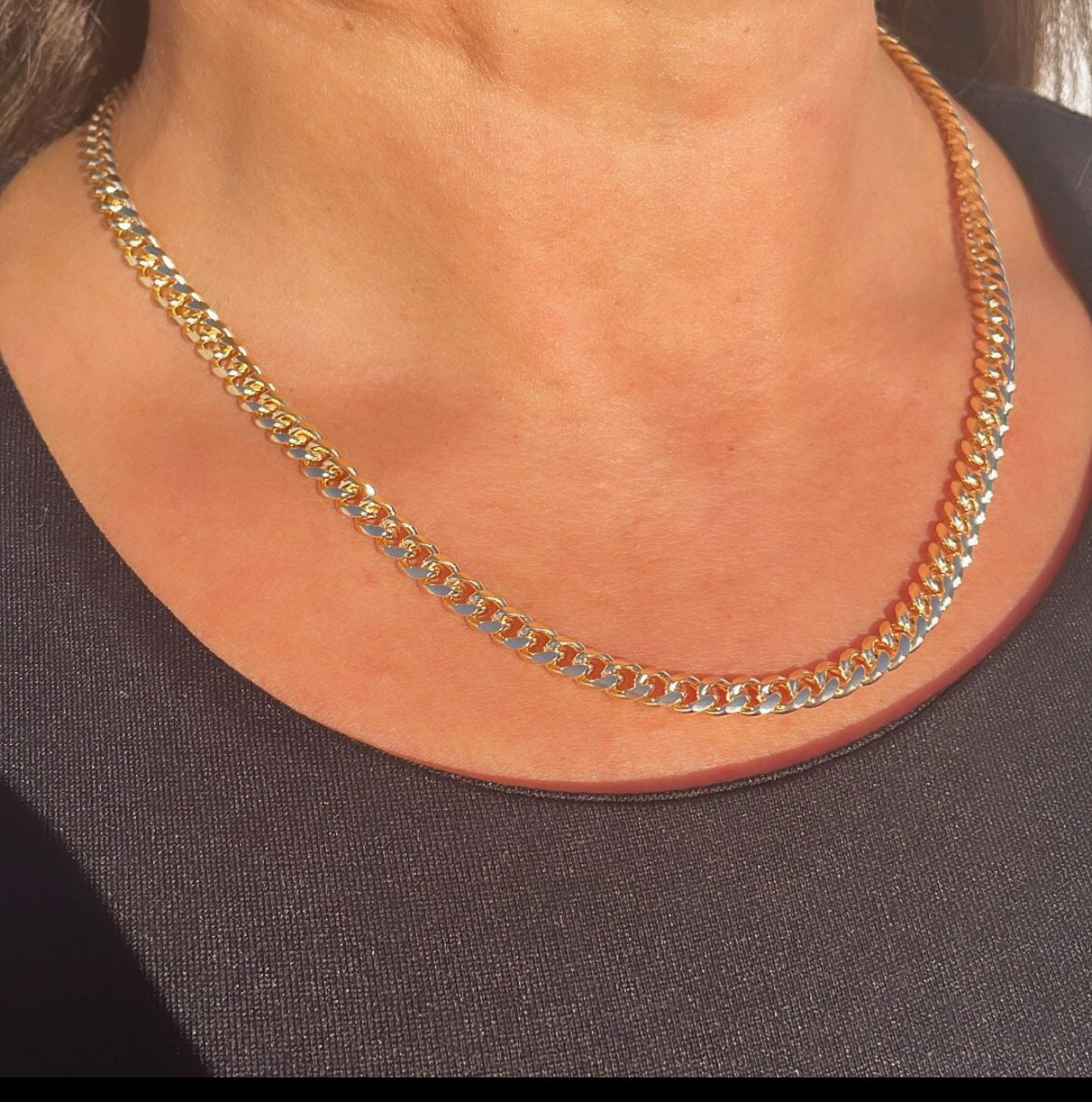 18k Gold Filled 5mm Cuban Link